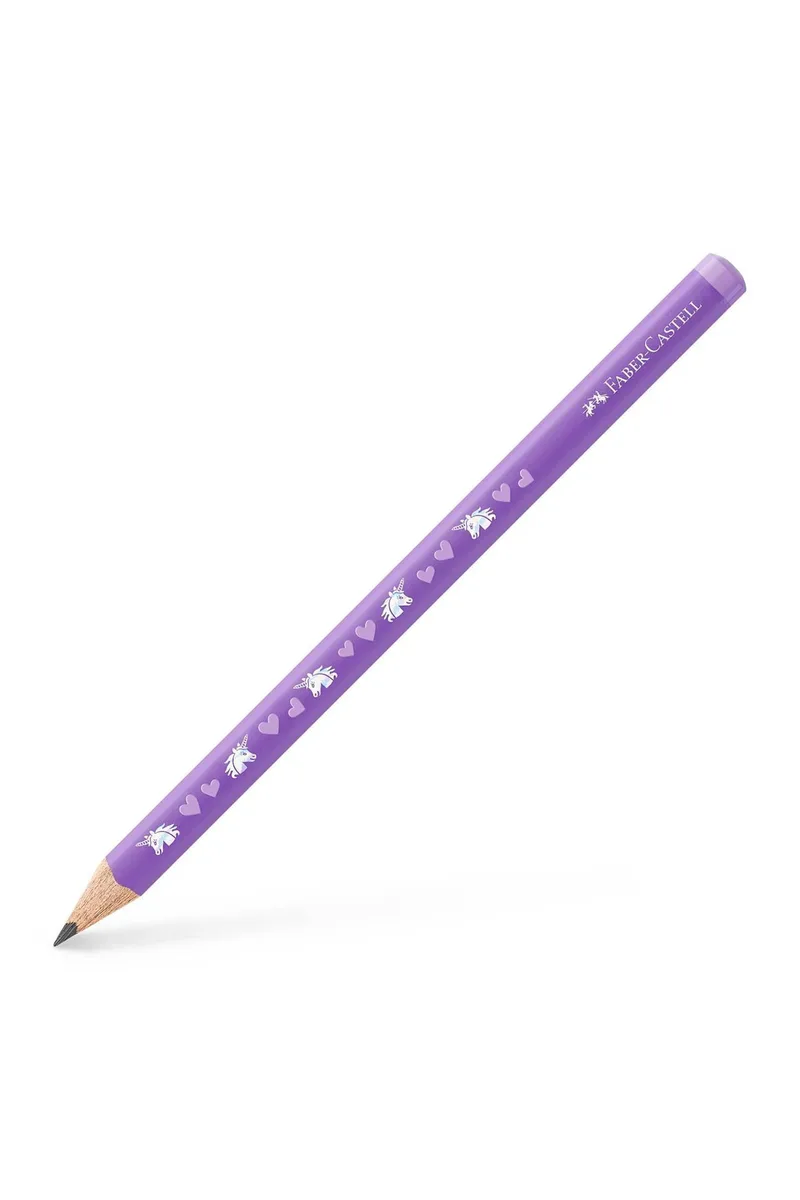 Faber-Castell Μολύβι γραφίτη Unicorn Jumbo HB βιολετί - 077111520