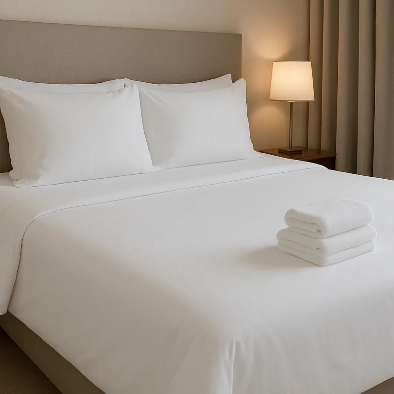 Σεντόνι 280x305εκ. Polycotton 70% Βαμβάκι-30% Polyester 180TC Λευκό 242420004447 (Σετ 5 Τεμάχια) (Χρώμα: Λευκό, Ύφασμα: 70% Βαμβάκι-30% Polyester) - OEM - 242420004447