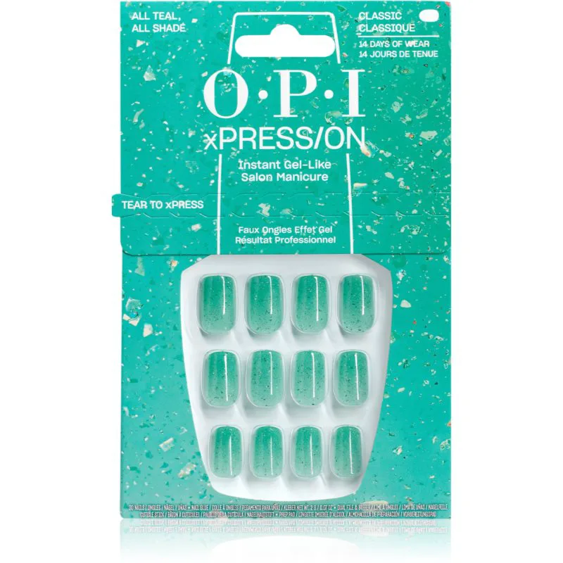 OPI Make ‘Em Jelly! XPRESS/ON Ψεύτικα νύχια All Teal, All Shade 30 τμχ