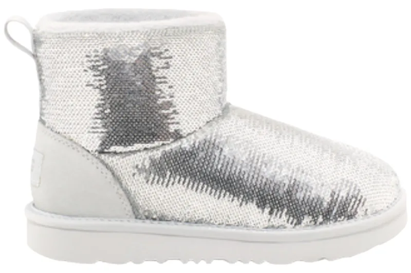 Μποτάκια Ugg Classic Mini Mirror Ball 1151291-SLVR Γυναικείο