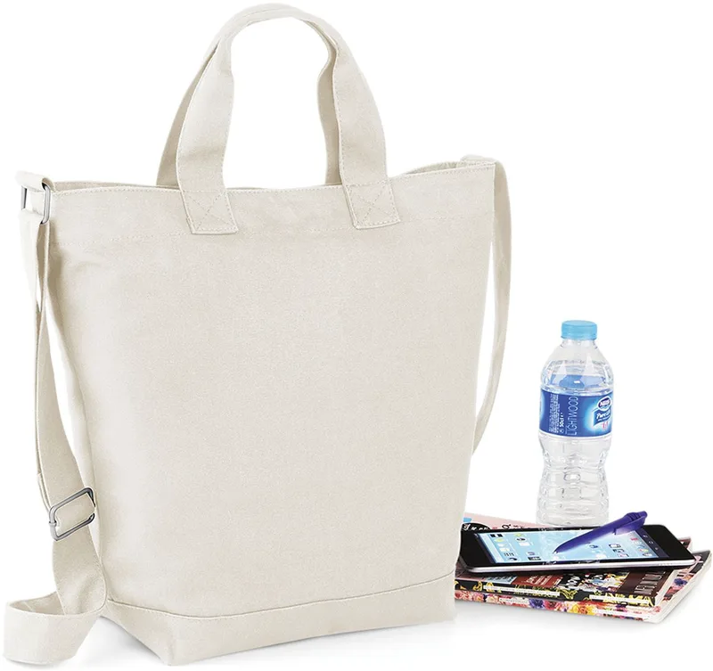 Τσάντα Ώμου Canvas Day Bag BG673 Bag Base Natural