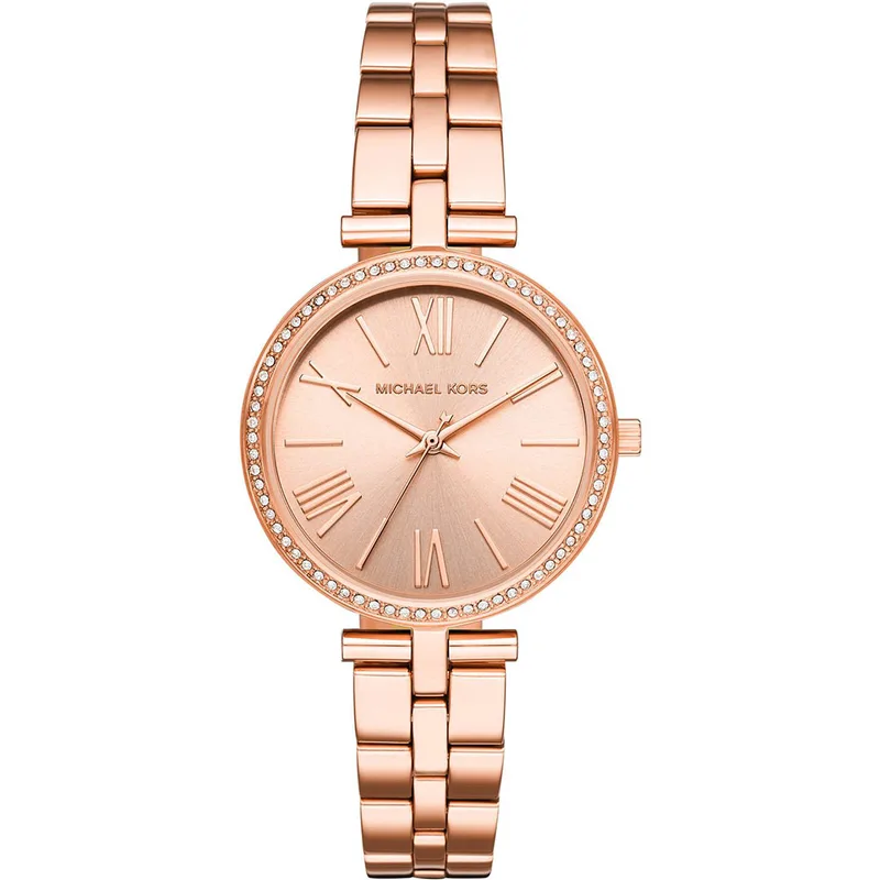 MICHAEL KORS Maci Crystals Rose Χρυσό Stainless Steel Bracelet MK3904