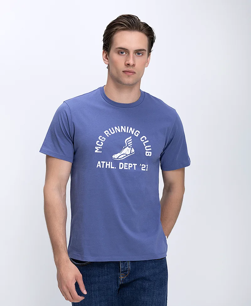 McGregor Ανδρικό T Shirt Regular Fit Με Running Club Print Στο Στήθος