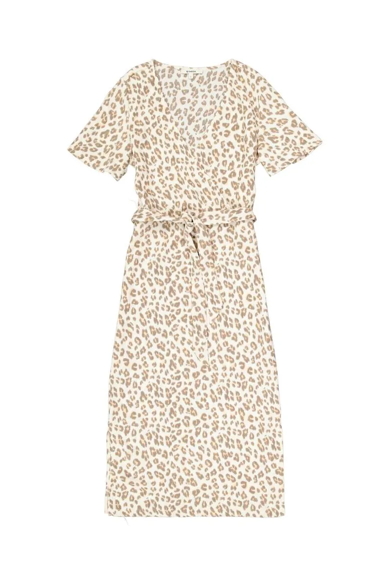 GARCIA Γυναικείο Φόρεμα Animal Print - Εκρού-P260282