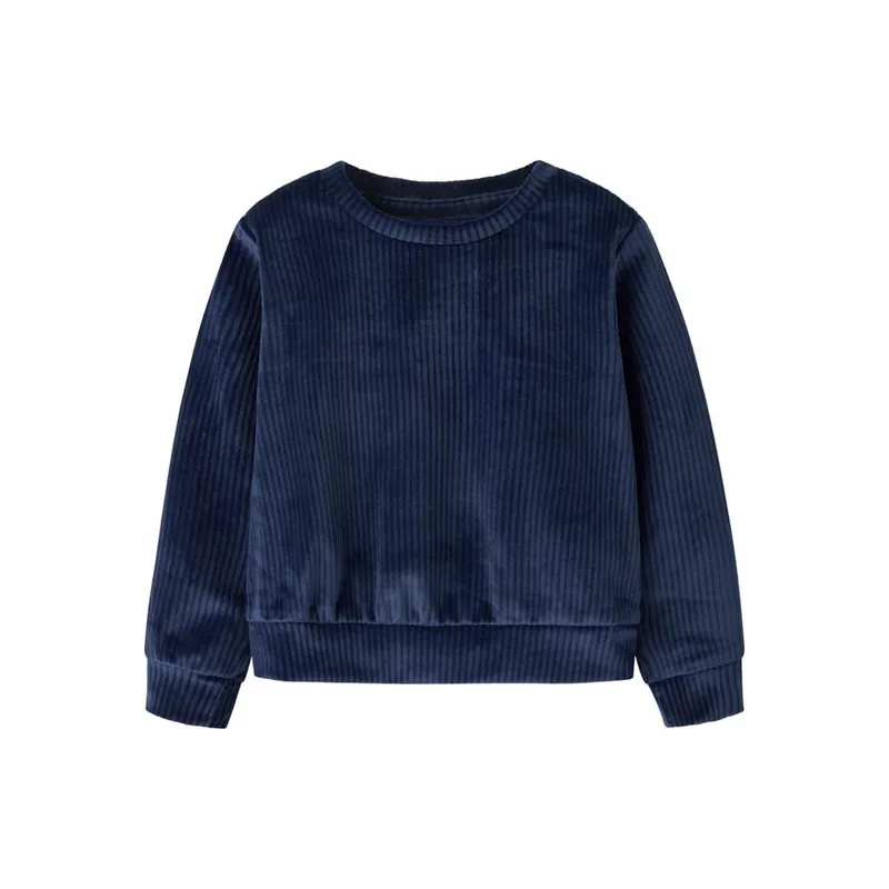 Μπλούζα βελουτέ κορίτσι name it-13235117-Navy Blazer
