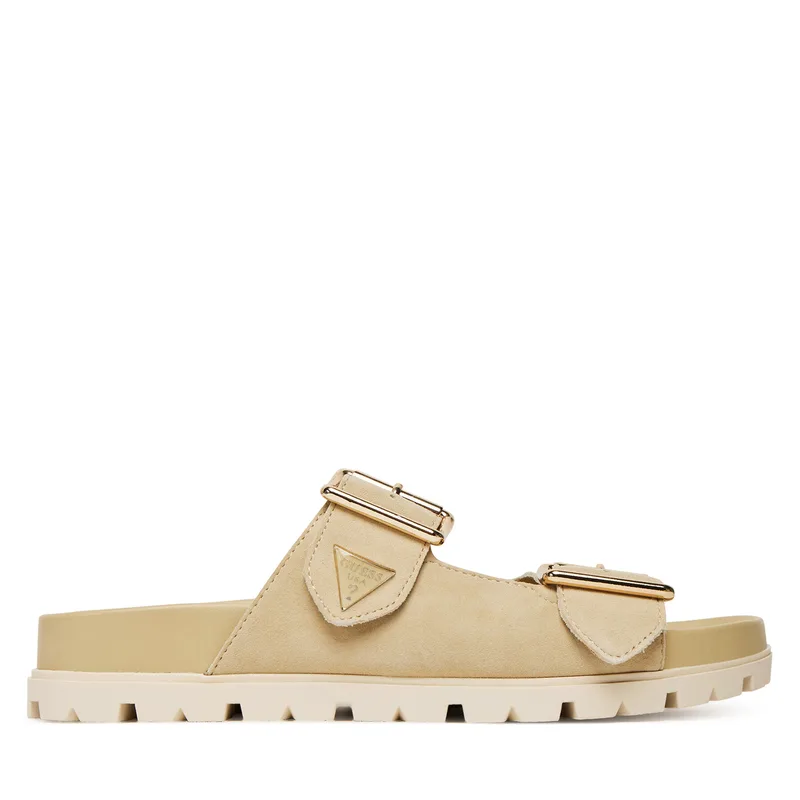 Παντόφλες Guess FLTFST SUE03 Μπεζ
