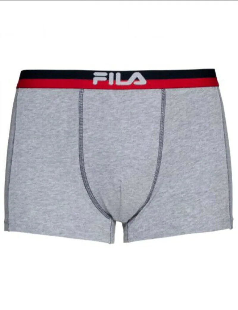 Ανδρικό γκρι μποξεράκι FILA λάστιχο FU5020 G