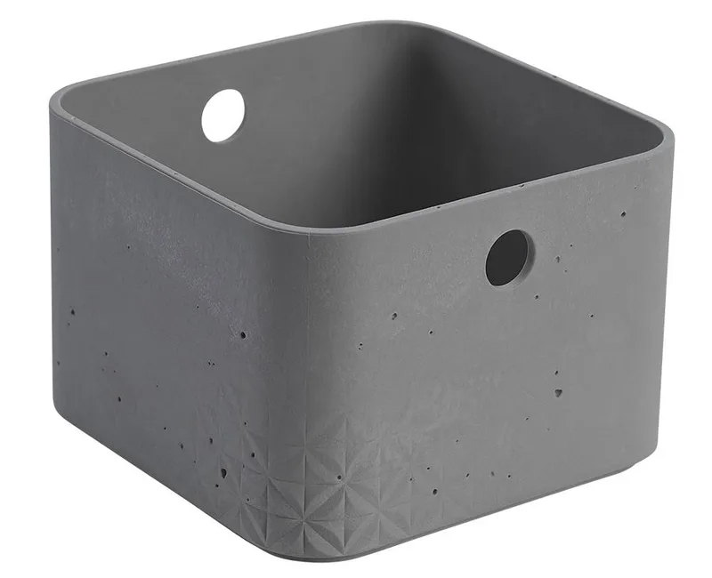 ΚΟΥΤΙ ΑΠΟΘΗΚΕΥΣΗΣ CURVER KETER BETON HALF CUBE ΠΛΑΣΤΙΚΟ 3L - 17X17X12CM