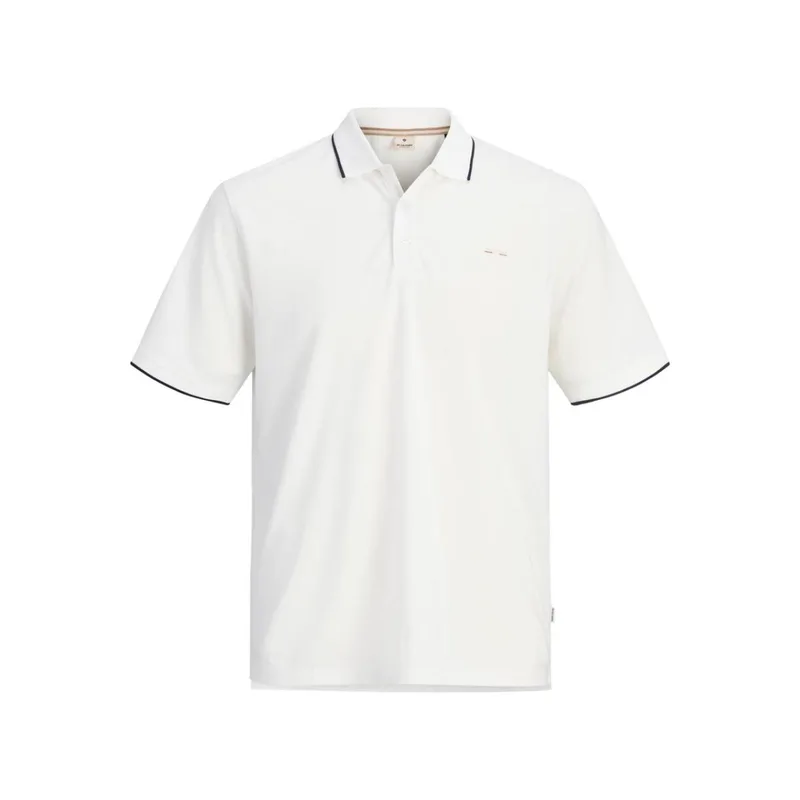 Μπλούζα πικέ πόλο αγόρι Jack & Jones-12279751-Cloud Dancer