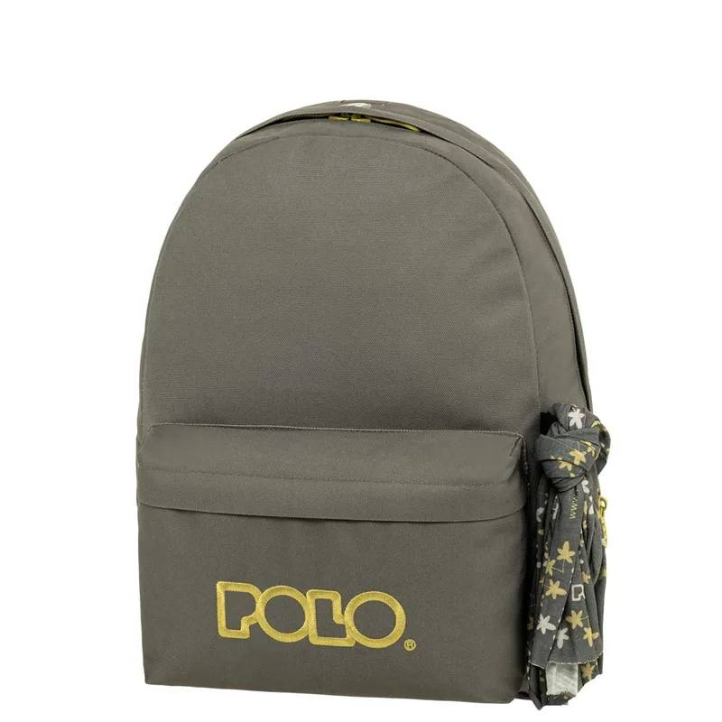 Τσάντα πλάτης Polo Original with Scarf - Γκρι/Χρυσό (901135-2276)