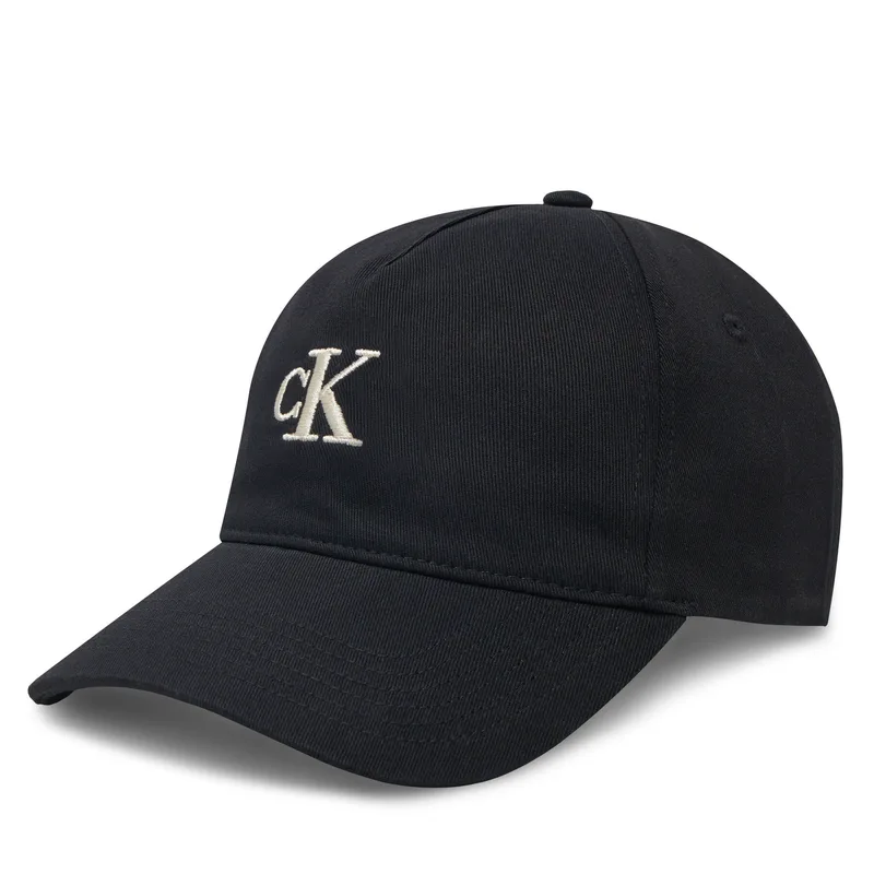 Καπέλο Jockey Calvin Klein Jeans Embroidered Monogram Cap LV04K5024G Μαύρο