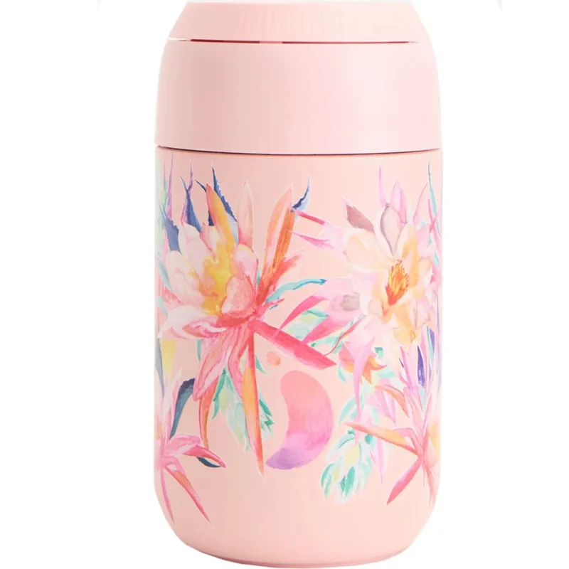 Chilly's Series 2 Cup 340ml Ανοξείδωτη Κούπα για Ροφήματα, Κωδ 22828 - Botanical Cactus Flower