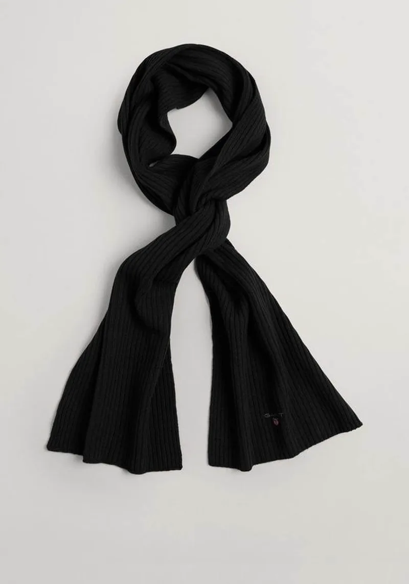 GANT Κασκόλ της σειράς Wool Knit - 9920002 005 Black
