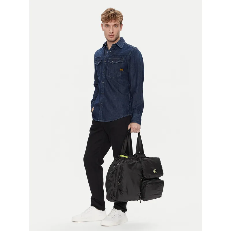 Τσάντα Σαββατοκύριακου Calvin Klein Tech Utility Tote LV04G3148G Μαύρο