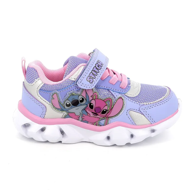 Παιδικό Αθλητικό Παπούτσι για Κορίτσι Disney Stitch με Φωτάκια Χρώματος Πολύχρωμο LS001085
