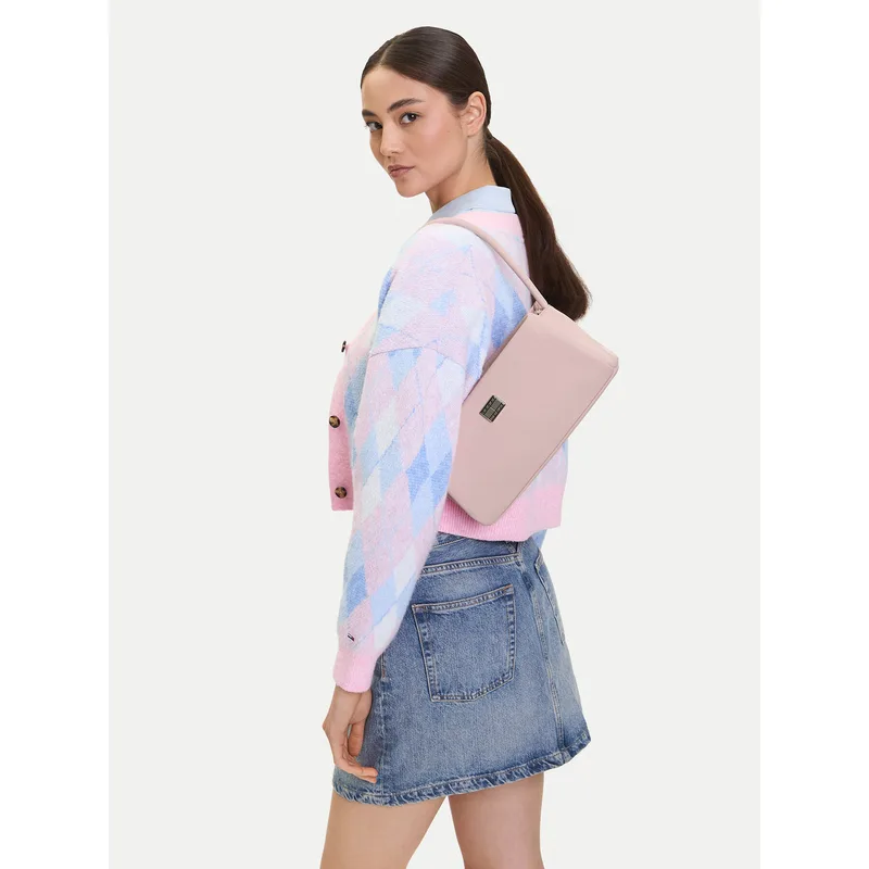 Τσάντα Tommy Jeans Tjw American Cool Shoulder Bag AW0AW17295 Ροζ
