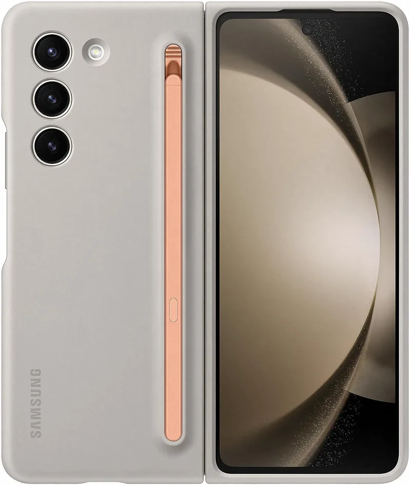 Official Samsung Slim S-Pen - Σκληρή Θήκη Samsung Galaxy Z Fold5 με S Pen - Sand (EF-OF94PCUEGWW)