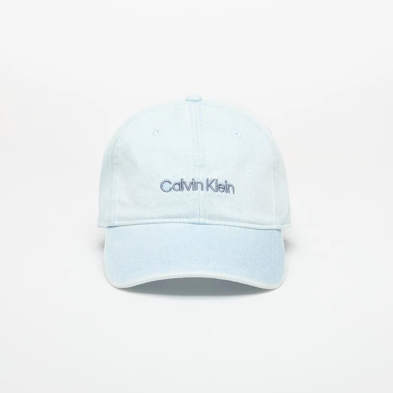 Cap Calvin Klein Jeans Logo Embroidery Cap Light Wash Denim Universal