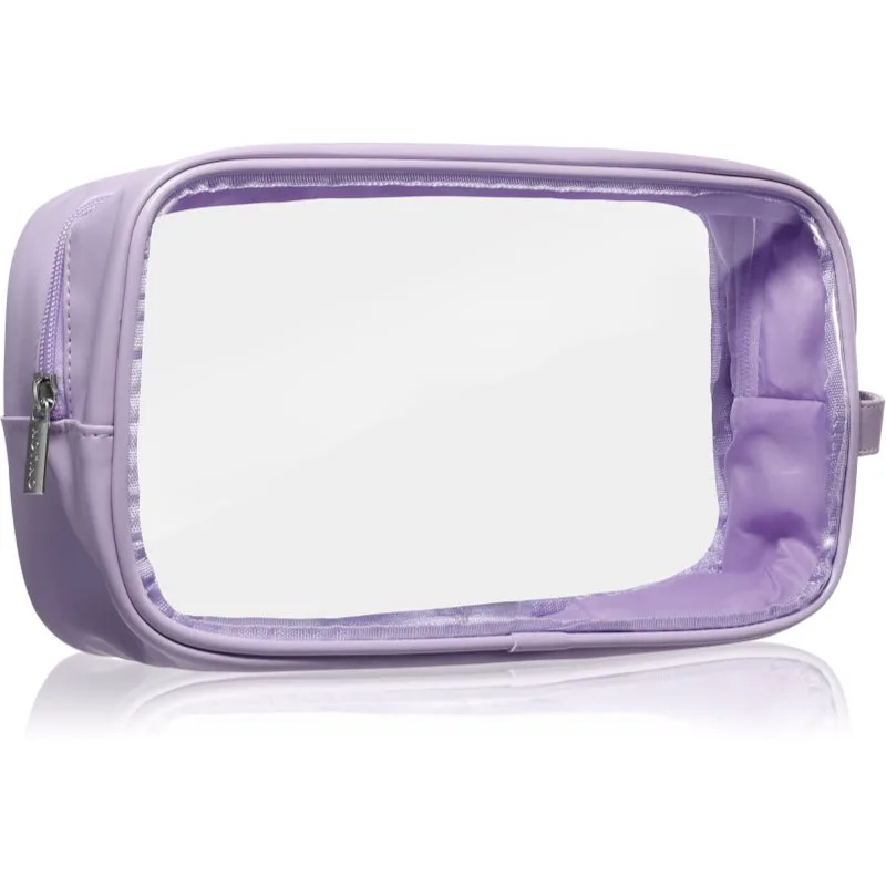 Notino Travel Collection Large Clear Organizer διαφανές νεσεσέρ καλλυντικών L Purple 1 τμχ