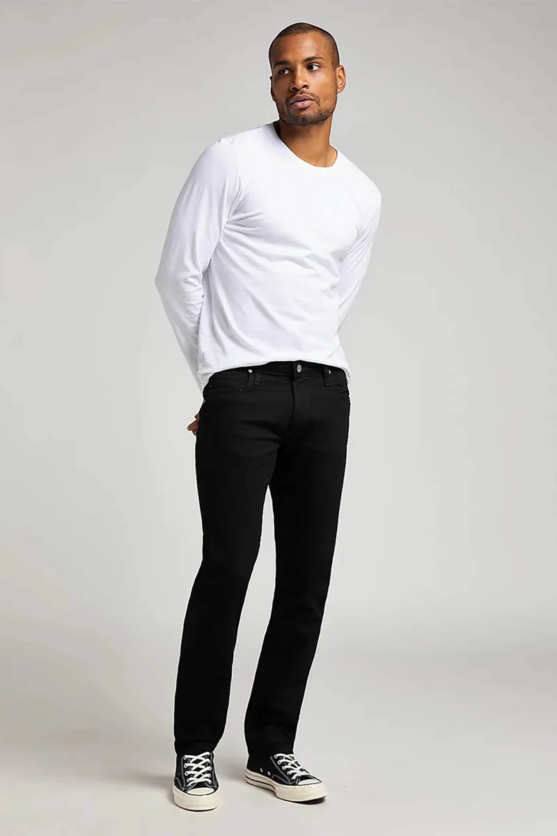 Lee® ανδρικό τζιν παντελόνι πεντάτσεπο Straight Fit "Daren" - L707HFAE-1 Μαύρο