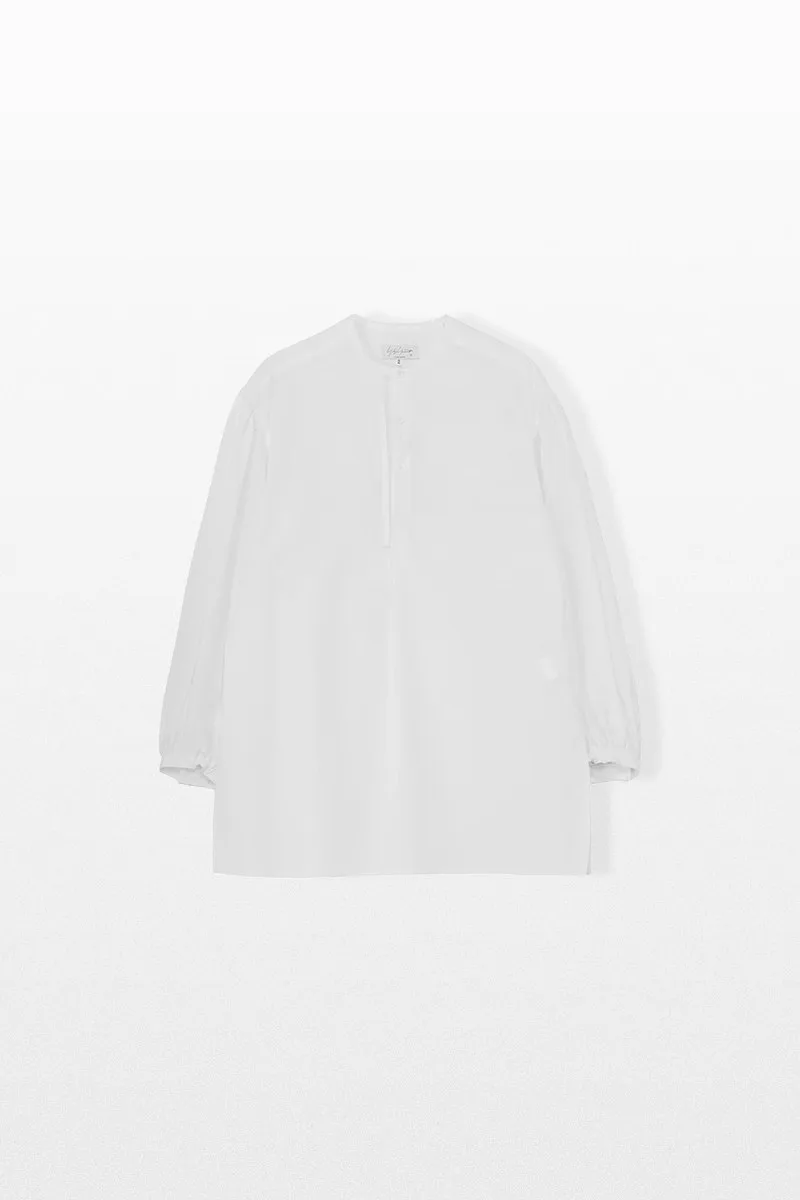 YOHJI YAMAMOTO Ανδρικό Λευκό Cotton Broad Blouse