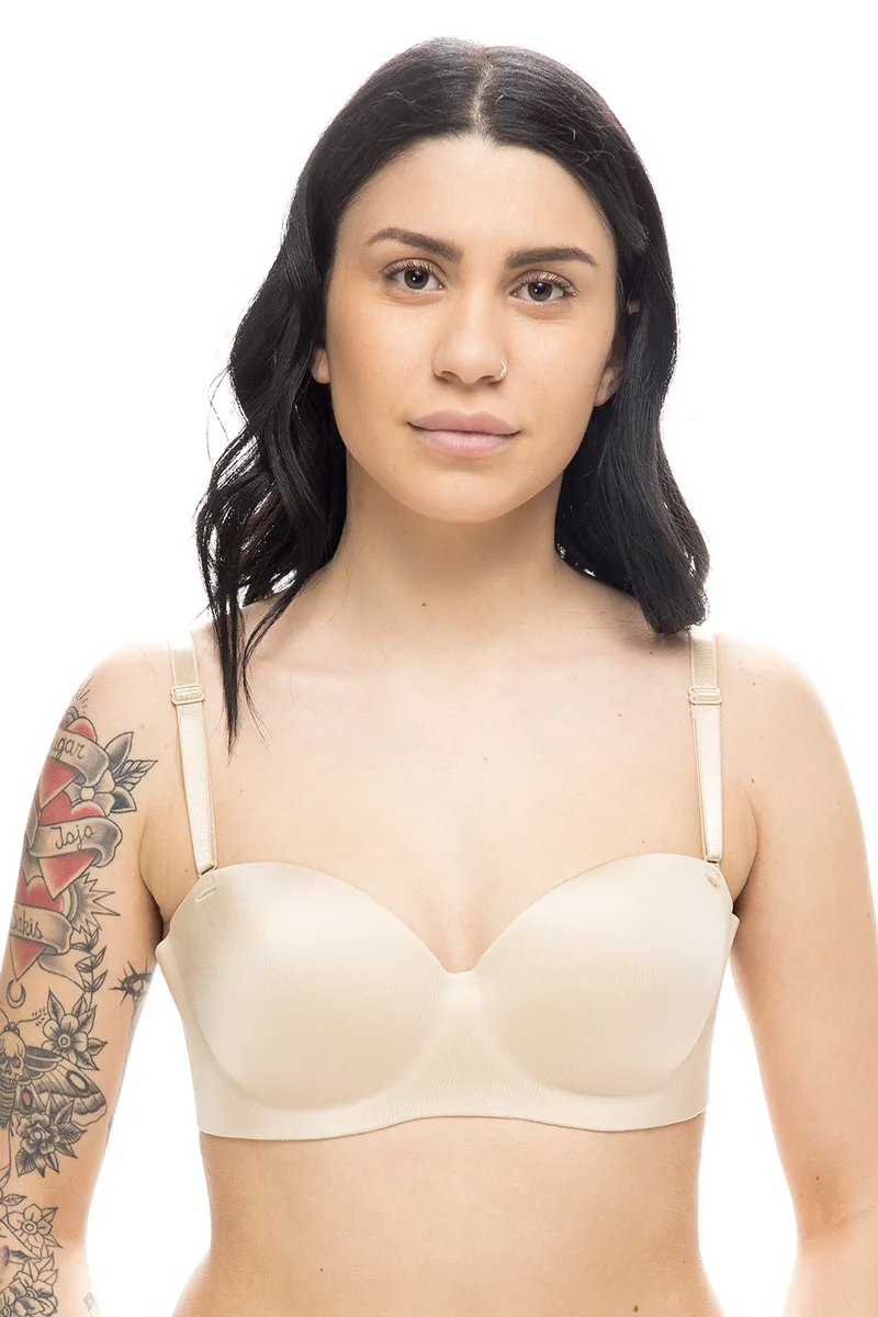 Γυναικείο σουτιέν Strapless χωρίς μπανέλα (B Cup)-33-6050a