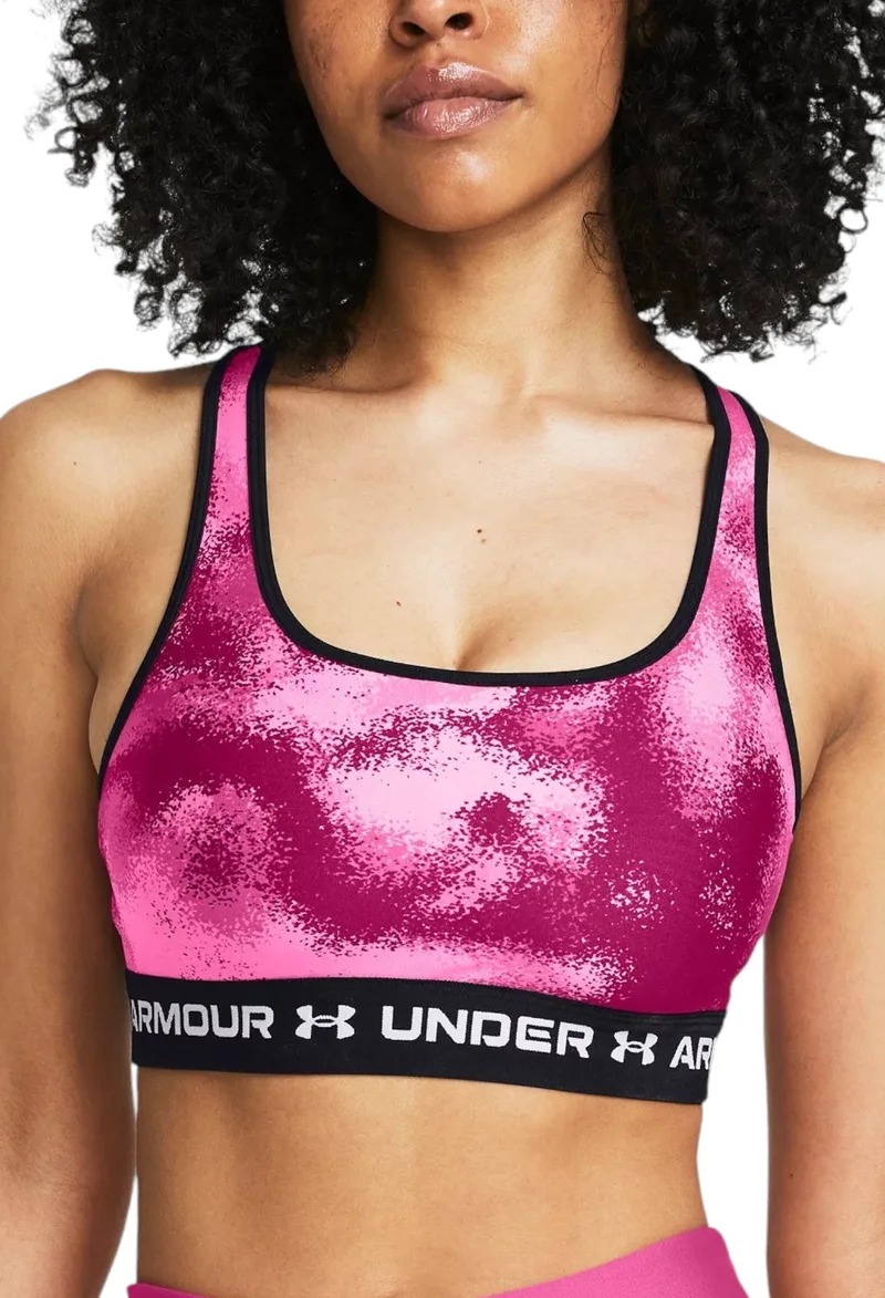 Μπουστάκι Under Armour Crossback Mid Print 1361042-686 Γυναικείο