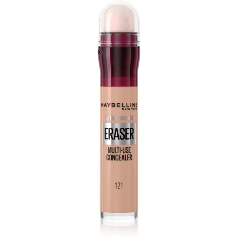 MAYBELLINE NEW YORK Instant Anti Age Eraser Υγρό καλυπτικό με σφουγγαράκι εφαρμογής απόχρωση 121 Light Honey 6.8 ml