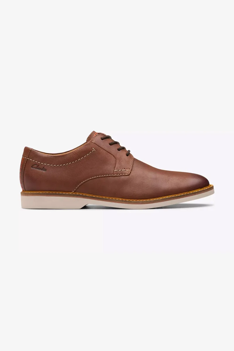 Clarks ανδρικά δερμάτινα παπούτσια oxford "Atticus" - 26172070 Ταμπά