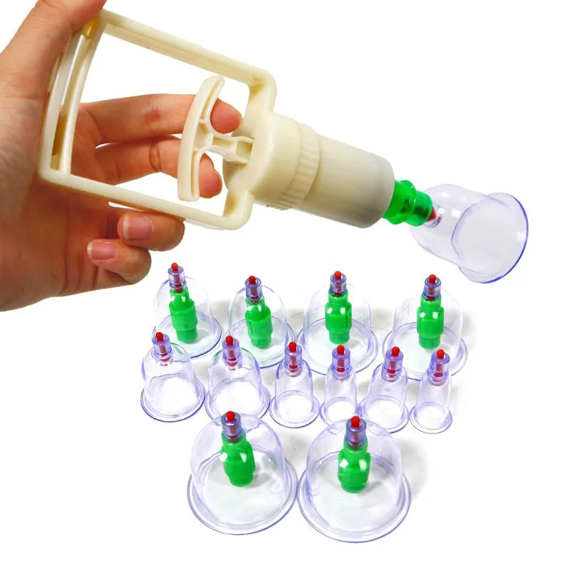 Παραδοσιακή Θεραπευτική Συσκευή με Βεντούζες 12 Ανταλλακτικών Κεφαλών