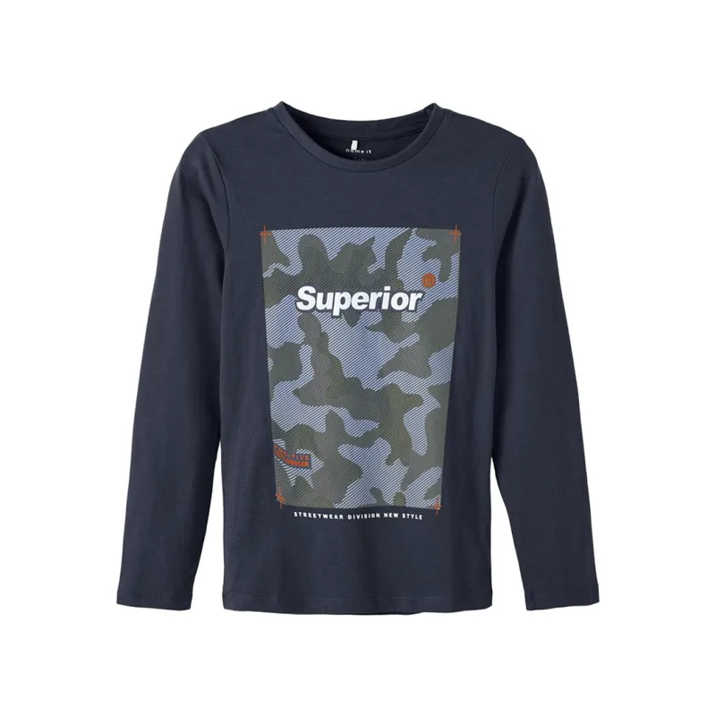 Μπλούζα αγόρι Name it-13207229- Dark Sapphire