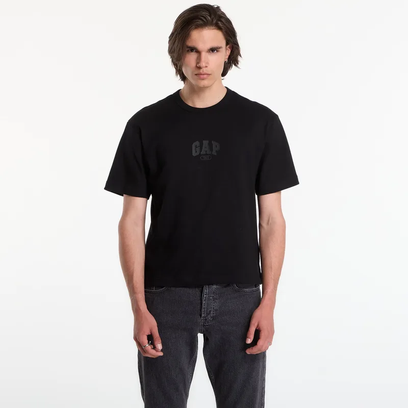 T-shirt GAP Intl Hvy Crop Logo T Black L