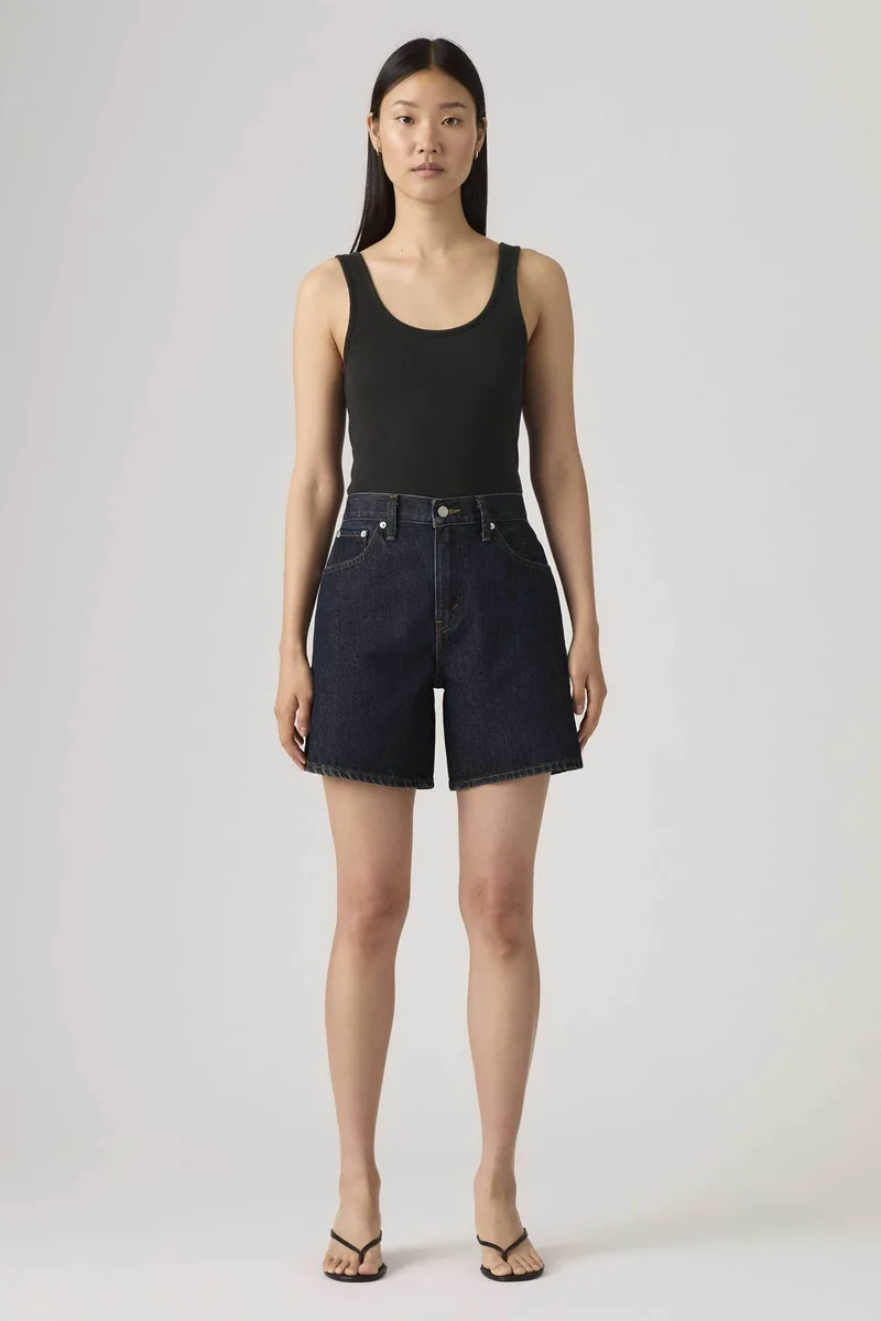 Levi's® γυναικεία denim βερμούδα ψηλόμεση πεντάτσεπη Baggy Fit - A93110006 Denim Blue Σκούρο