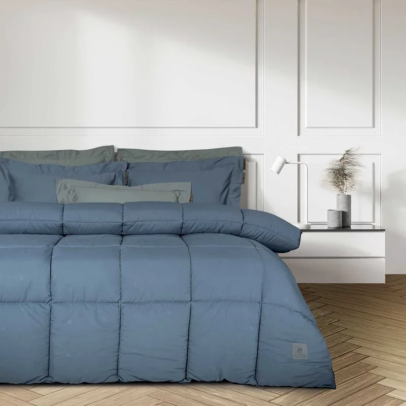 ΠΑΠΛΩΜΑ ΥΠΕΡΔΙΠΛΟ GREENWICH POLO CLUB ESSENTIAL 4446 DUSTY BLUE 220Χ240CM