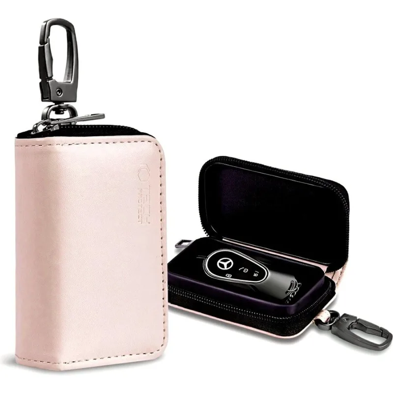 Αντικλεπτική Θήκη Tech-Protect KLR300 Faraday Cage Keyless Προστασίας Κλειδιών Αυτοκινήτου RFID - Ροζ (5906302331000)