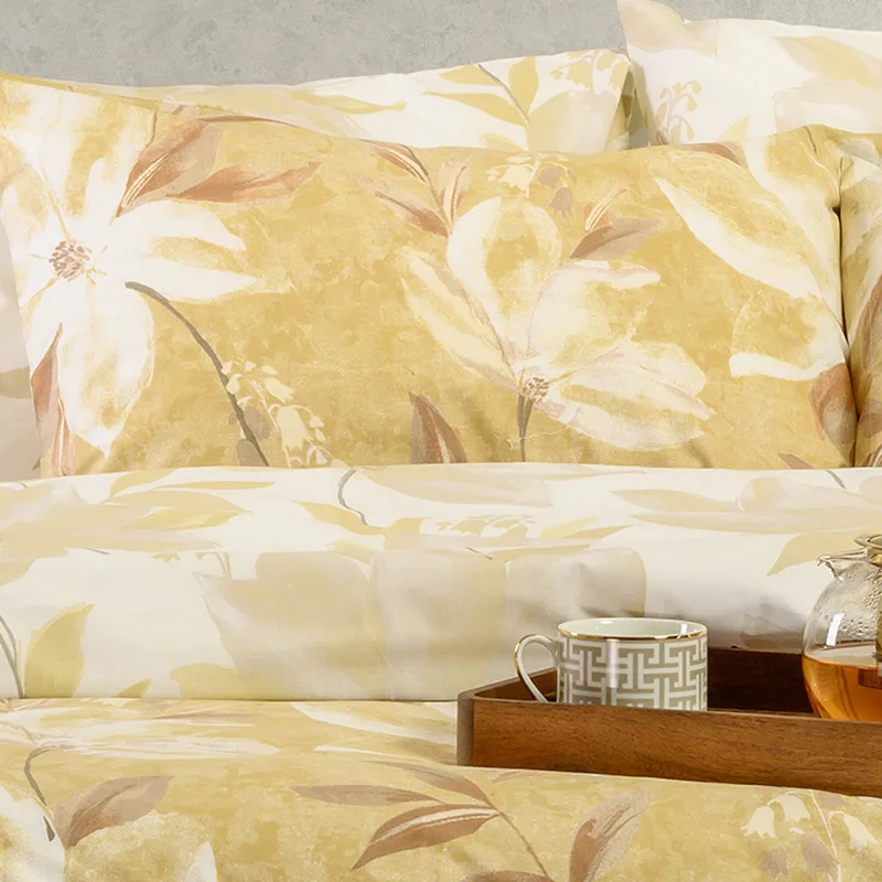 Μαξιλαροθήκες Σετ 50x70 Melinen Casual Giulia Ochre