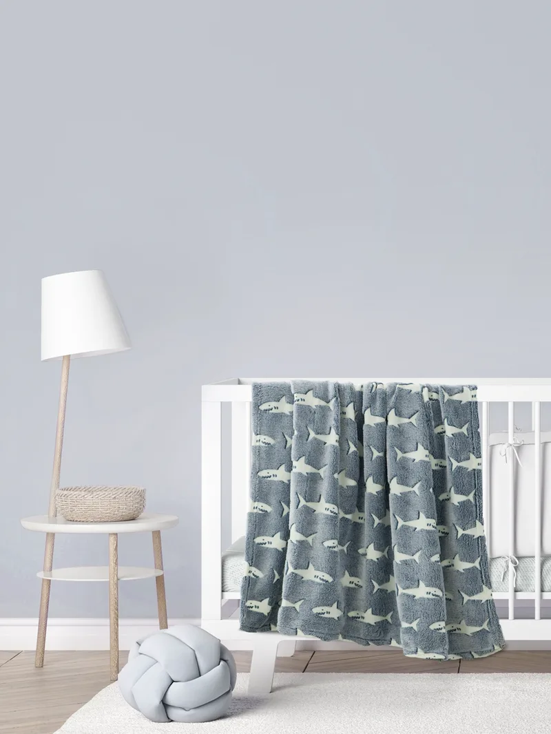 Κουβέρτα Fleece Λίκνου 80X110 Kocoon Sharky (80x110)
