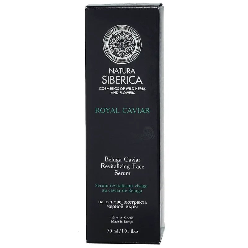 Natura Siberica Royal Caviar Revitalizing Face Serum Μοναδικός Αντιγηραντικός Ορός Προσώπου με Μαύρο Χαβιάρι 30ml