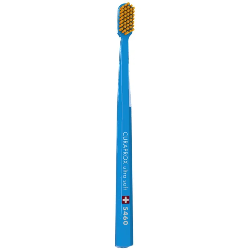 Curaprox CS 5460 Ultra Soft Οδοντόβουρτσα με Εξαιρετικά Απαλές & Ανθεκτικές Τρίχες Curen για Αποτελεσματικό Καθαρισμό 1 Τεμάχιο - Μπλε/ Πορτοκαλί