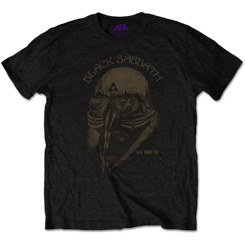 Black Sabbath 1978 US Tour,Licensed Merchandise T-shirt - Black Rock