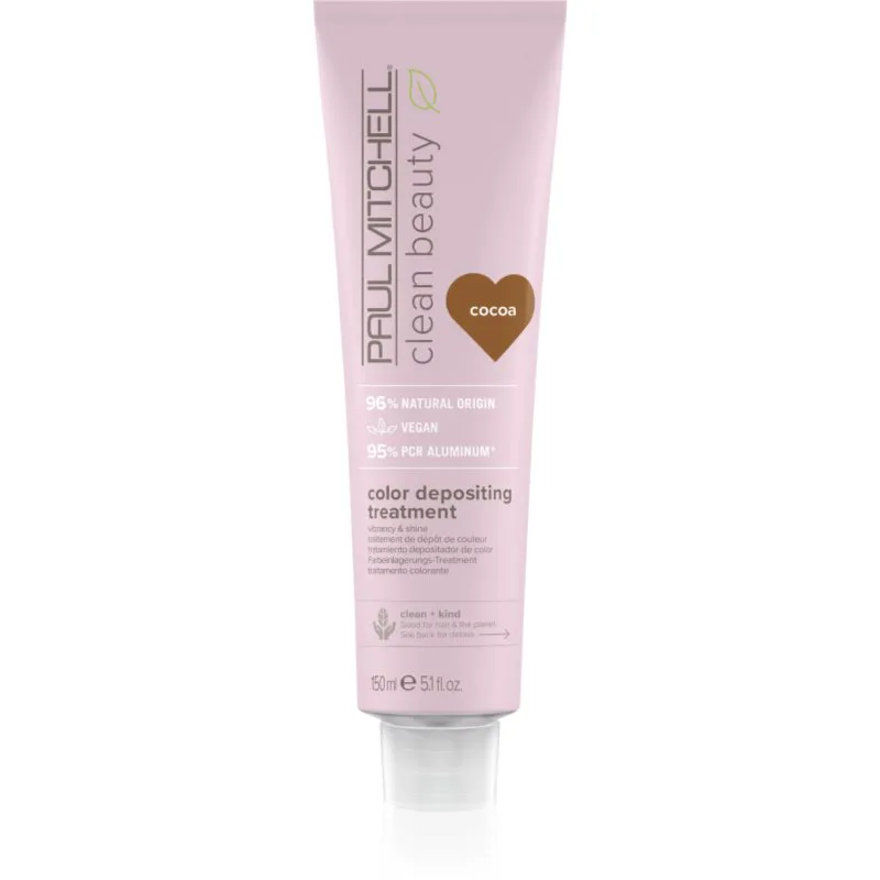Paul Mitchell Clean Beauty Color Depositing Treatment θρεπτική μάσκα για βαμμένα μαλλιά απόχρωση Cocoa 150 ml