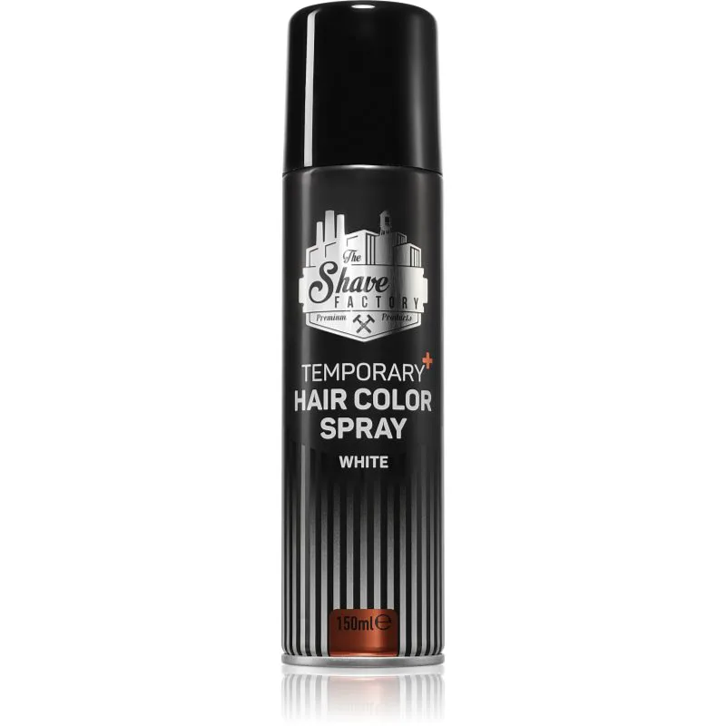 The Shave Factory Temporary Hair Color Spray σπρέι για τα μαλλιά απόχρωση White 150 ml