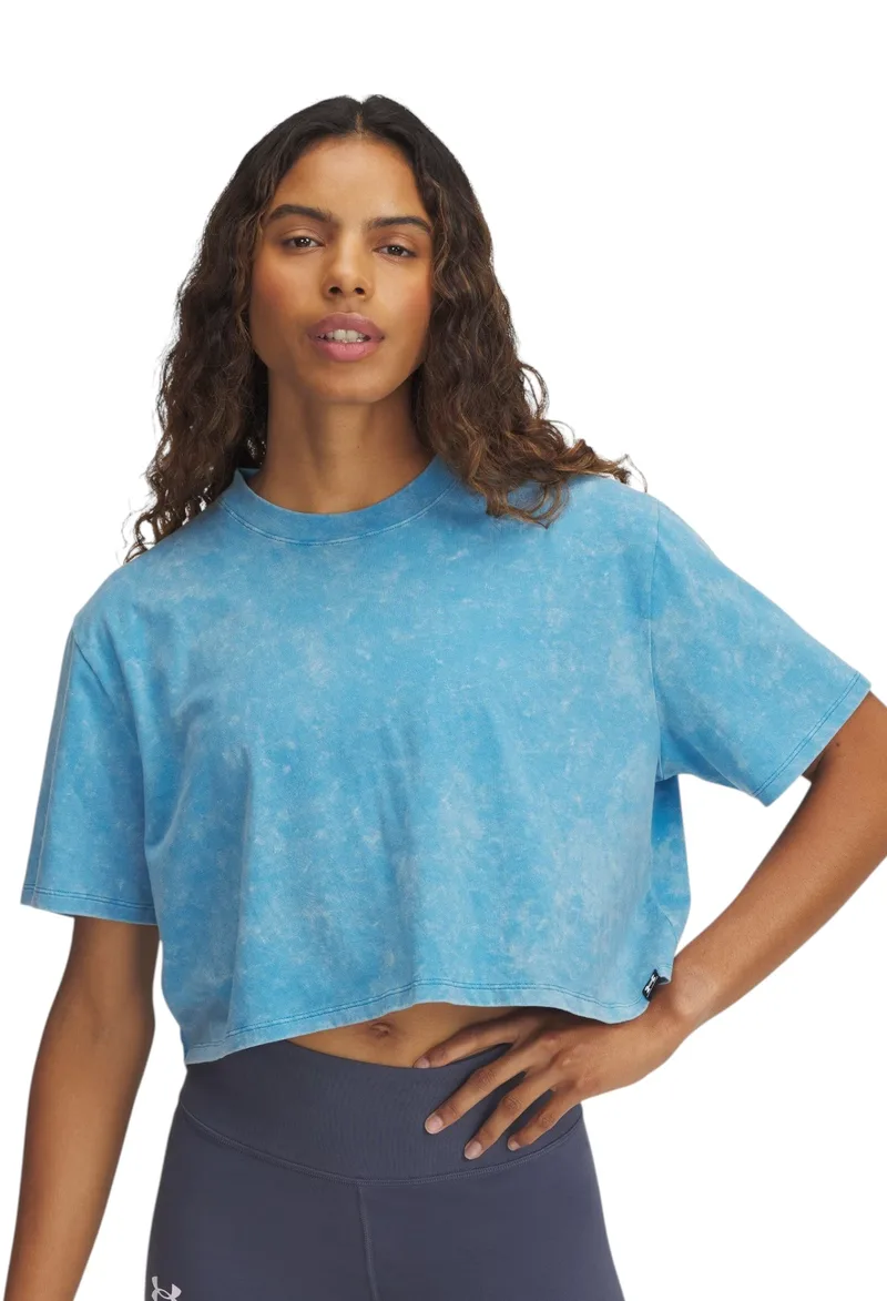 Μπλούζα Κοντομάνικη Under Armour Rival Wash SS 1389724-452 Γυναικείο