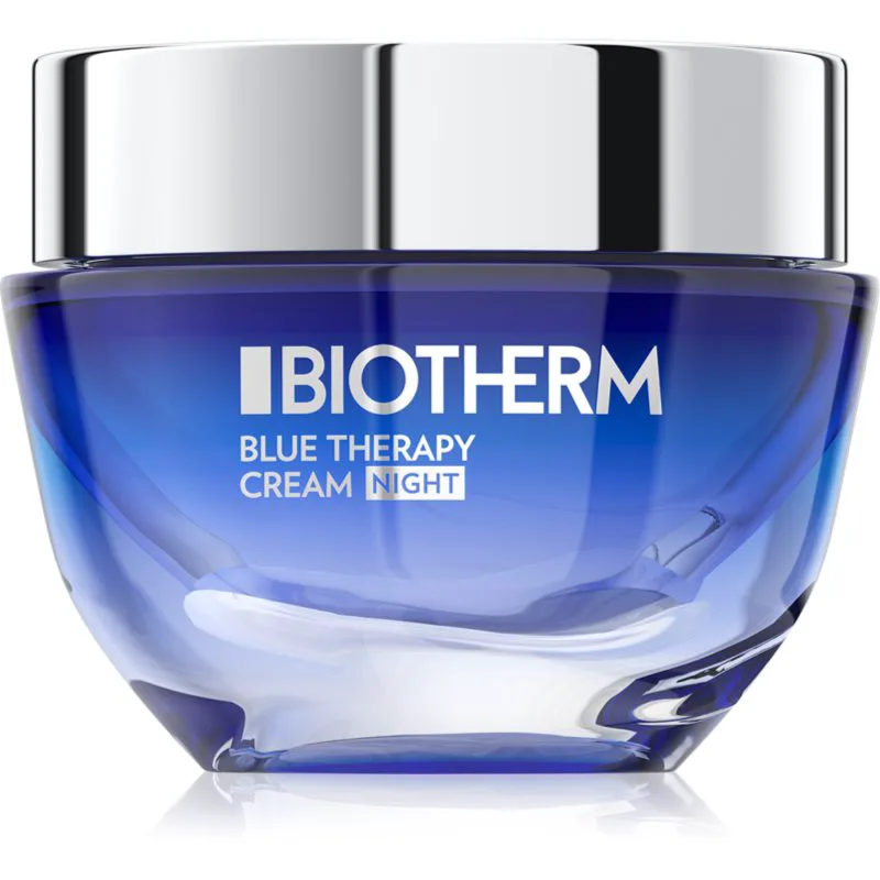 Biotherm Blue Therapy Night Cream αντιρυτιδική κρέμα νύχτας για όλους τους τύπους επιδερμίδας 50 ml