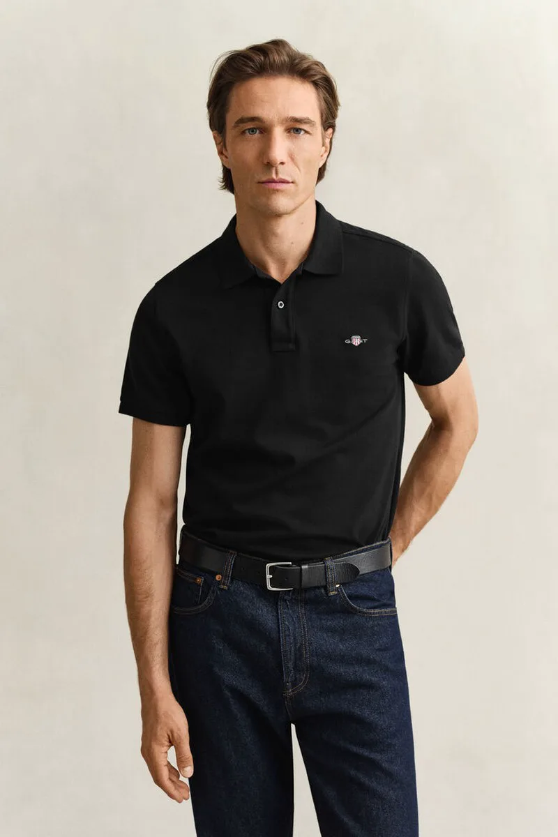 Gant Ανδρικό Polo Regular Fit Από Βαμβάκι Με Κεντημένο Logo