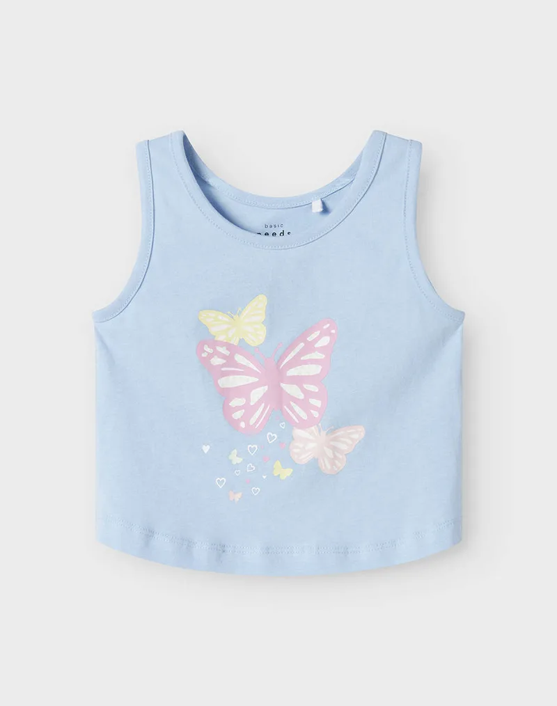 NAME IT NMFVIGEA TANK SHORT TOP 13241642-Chambray BlueButterflies LightBlue