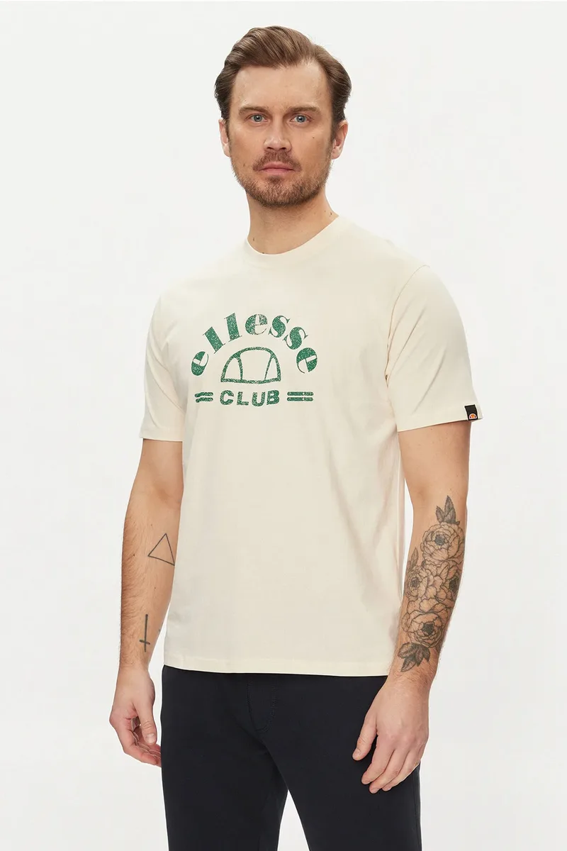 Ellesse Club T-shirt Μπλούζα Ανδρικό - Μπεζ - SHV20259