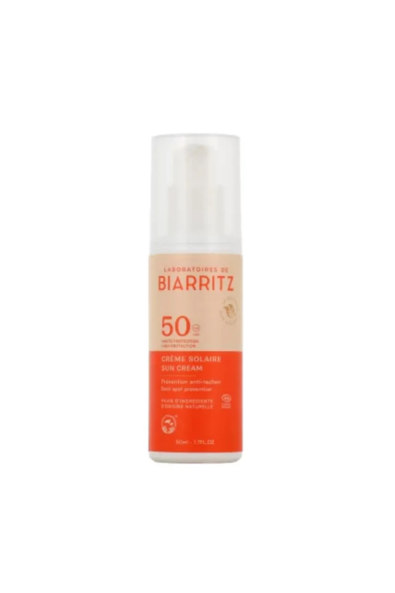 Αντηλιακη Κρεμα Προσωπου Βιολογικη SFP50 50ML Laboratoires De Biarritz Μονόχρωμο