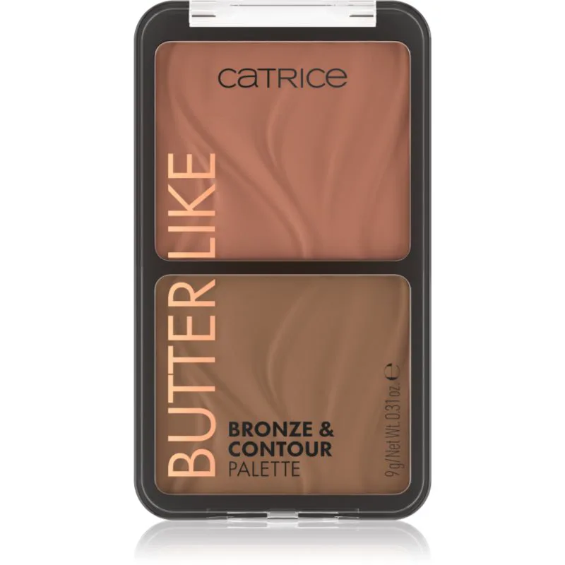Catrice Butter Like Bronze & Contour μικρή παλέτα περιγράμματος με τερακότα απόχρωση 020 Shape It My Way 9 γρ