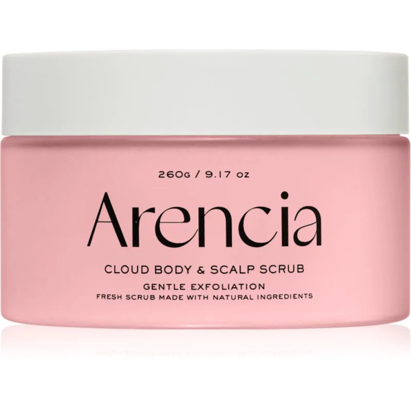 Arencia Fresh Cloud Lavender & Pear απαλό Scrub σώματος για μαλλιά και σώμα 260 γρ